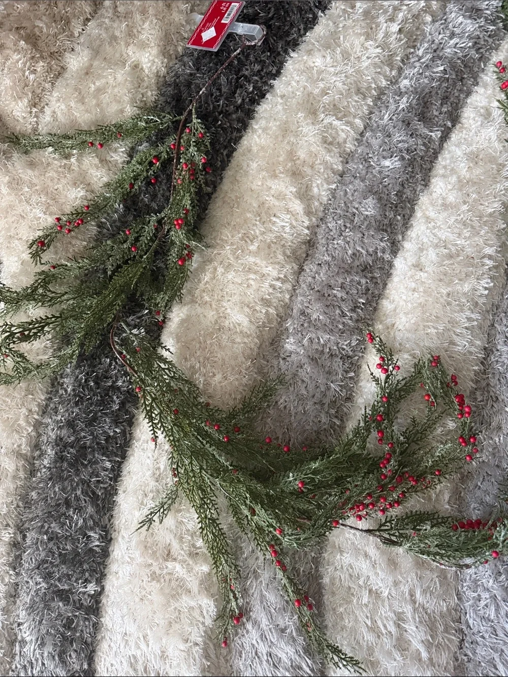 Pine and Red Berry Garland